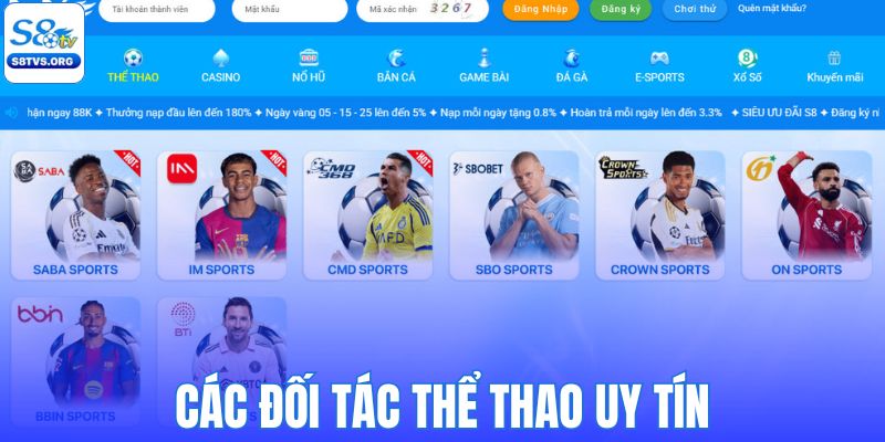 Bắt tay cùng nhiều đối tác thể thao uy tín
