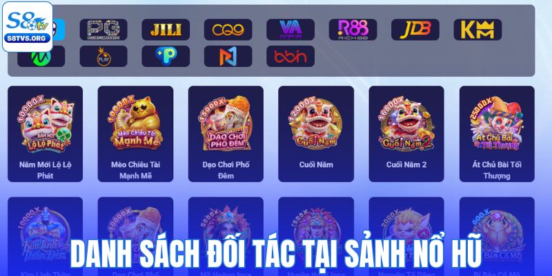 Danh sách các đối tác quay hũ đáng tin cậy