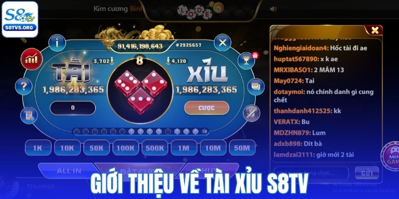 Đôi nét về tài xỉu S8TV